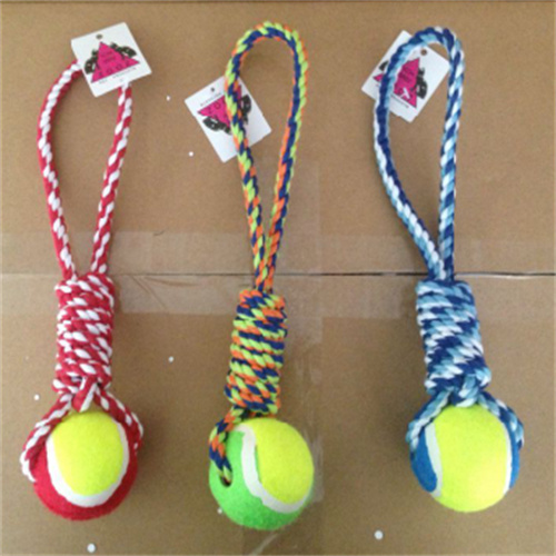 Corful rope with a ball
